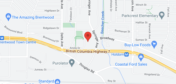 map of 905 2020 BELLWOOD AVENUE
